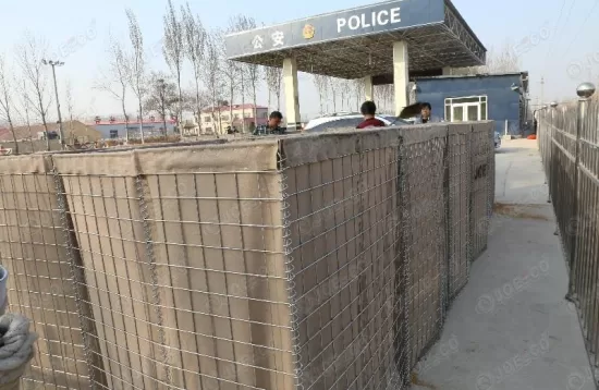 hesco barrier Security checkpoint