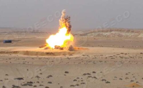 JOESCO military barrier 150Kg Explosives Test In Egypt