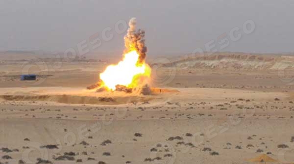 JOESCO military barrier 150Kg Explosives Test In Egypt