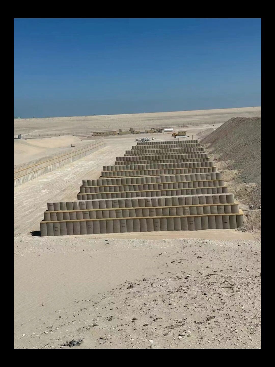 A police shooting range in Abu Dhabi constructed entirely using JOESCO military barriers. thumbnail 1