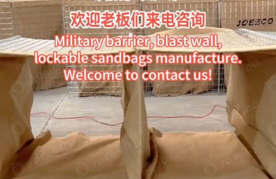 Military barrier, blast wall, lockable sandbags manufacturer thumbnail 1