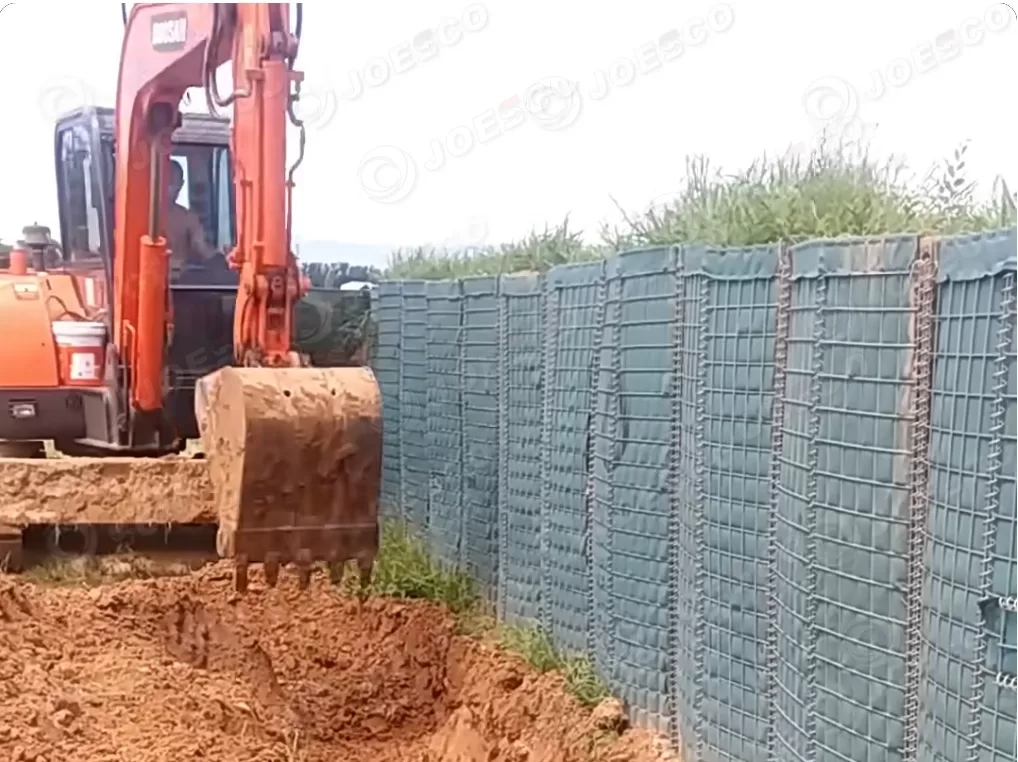 hesco barrier construction