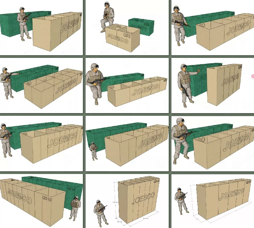 ​​HESCO Barrier Height